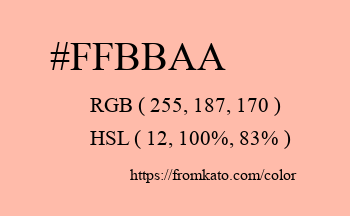 Color: #ffbbaa