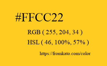 Color: #ffcc22