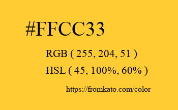 Color: #ffcc33