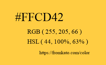 Color: #ffcd42