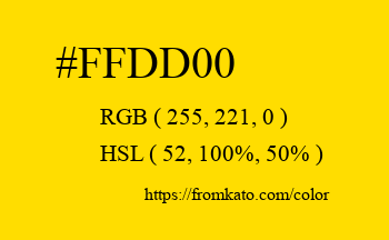 Color: #ffdd00