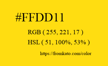 Color: #ffdd11