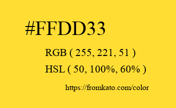 Color: #ffdd33