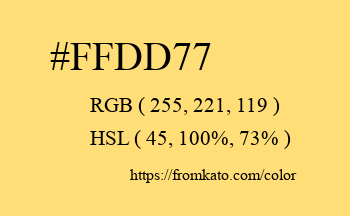 Color: #ffdd77