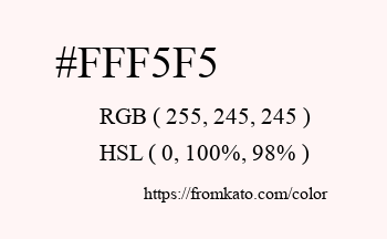 Color: #fff5f5