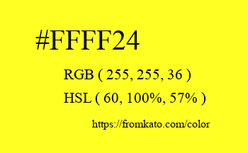 Color: #ffff24